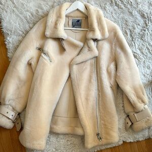 Blue Duck shearling moto Jacket